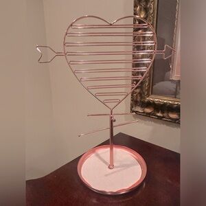 Rose Gold Metal Jewelry Stand